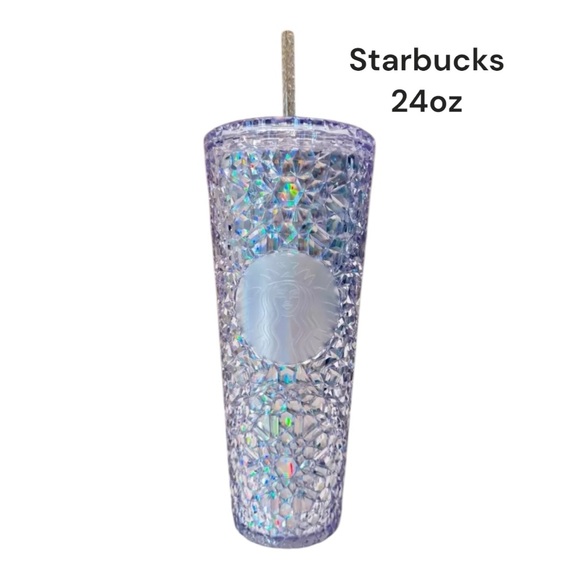 Starbucks Other - Starbucks 24oz Crystal Cup and Straw 2024 
Sparkling NWT